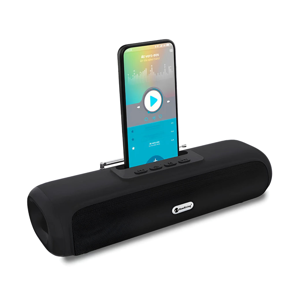 Desktop wireless long strip subwoofer in black, blue, red or silver grey colours