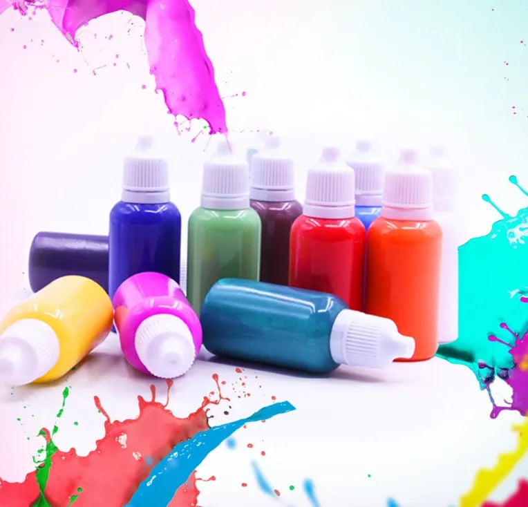 Hand painted doodle educational toys gouache set with 6ml pigments and drawing paper