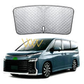 Silver reflective sunshade cover for NOAH XOVY 90 series car windshield