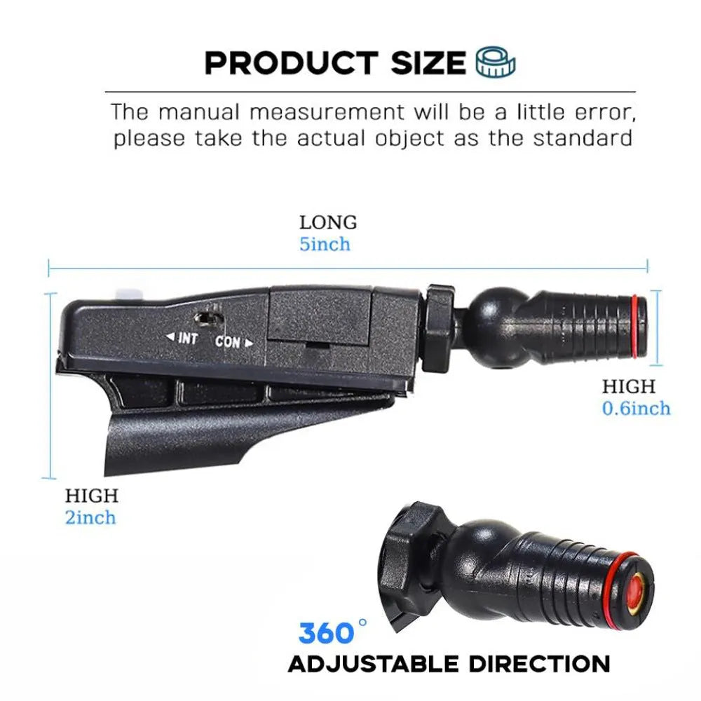 Black golf laser aiming instrument with push rod attachment for putting practice