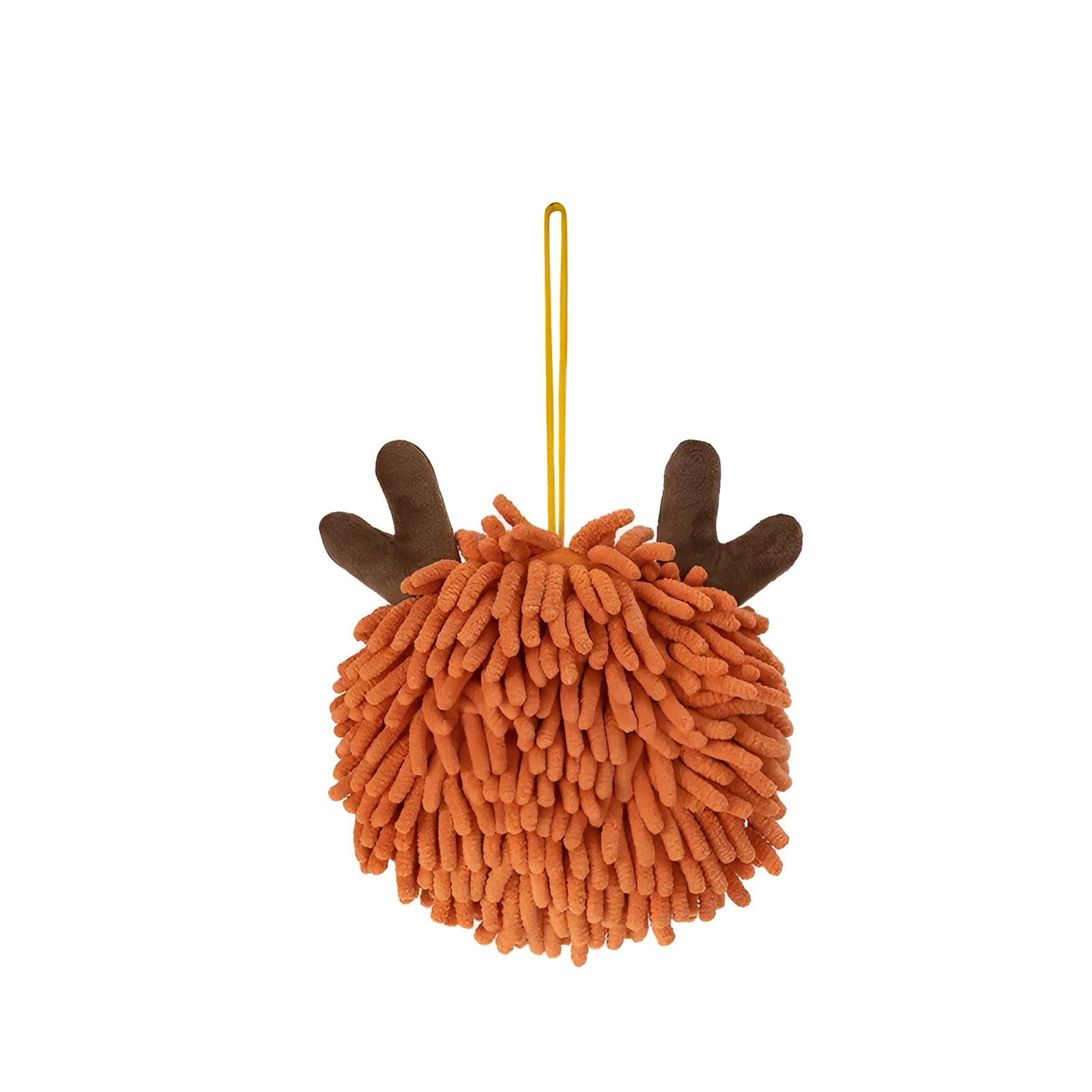 Cartoon animal chenille hanging hand towel in bright colour, decorative chenille towel