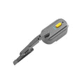 Black 800 mA electric wiper motor with 65 mm blade for motorcycle helmet visor.