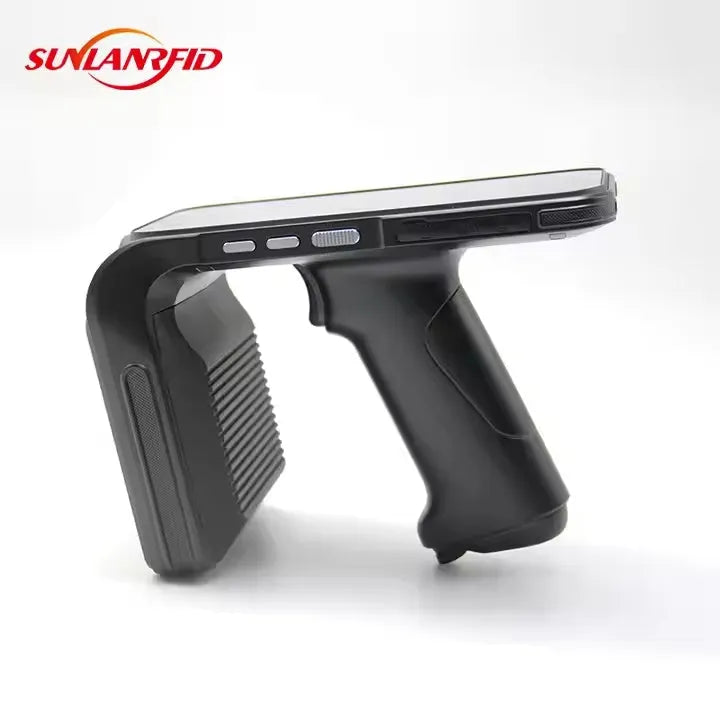 SLP-05 handheld UHF RFID scanner with Android OS for portable asset tracking and inventory control.