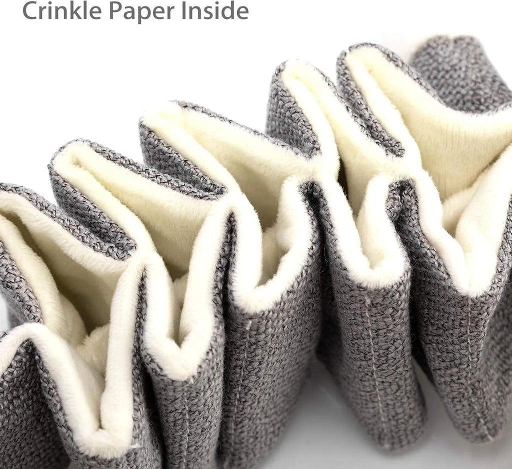 Grey koala plush dog chew toy measuring 30cm tall with internal crinkle paper.