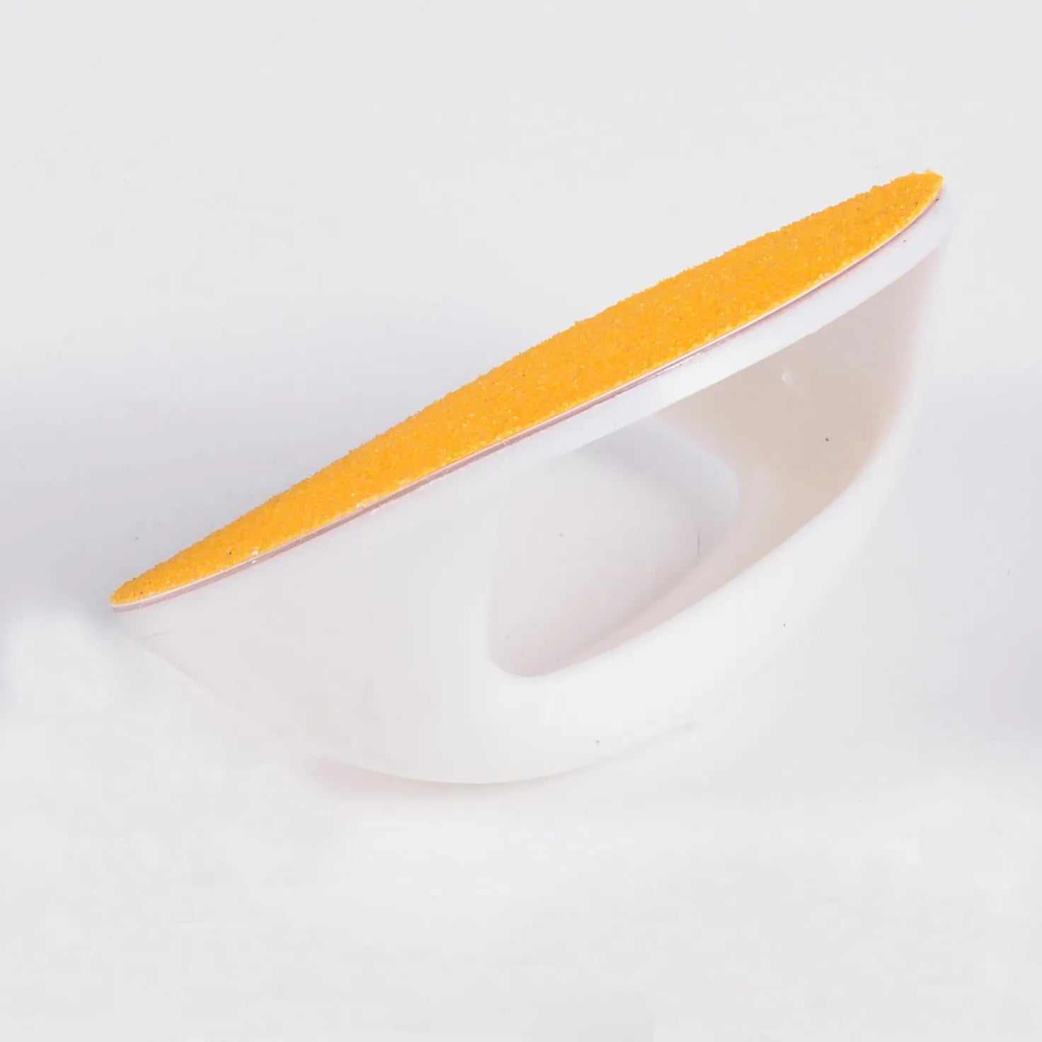 Dog nail file grooming board with ergonomic handle in blue colour on a white background.