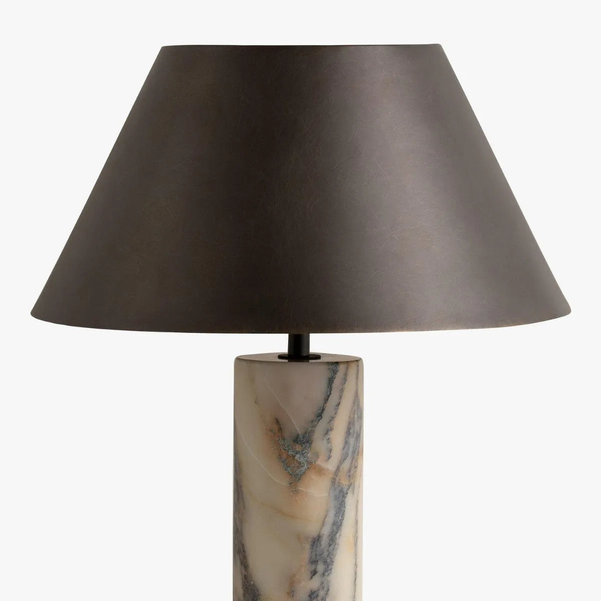 Black modern simplicity marble table lamp with choice of EU or US power plugs
