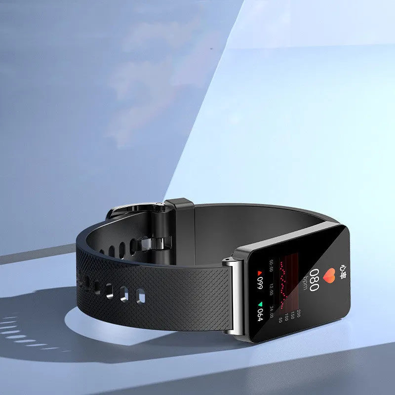 Blood glucose monitoring smart bracelet with touch screen on TPU strap