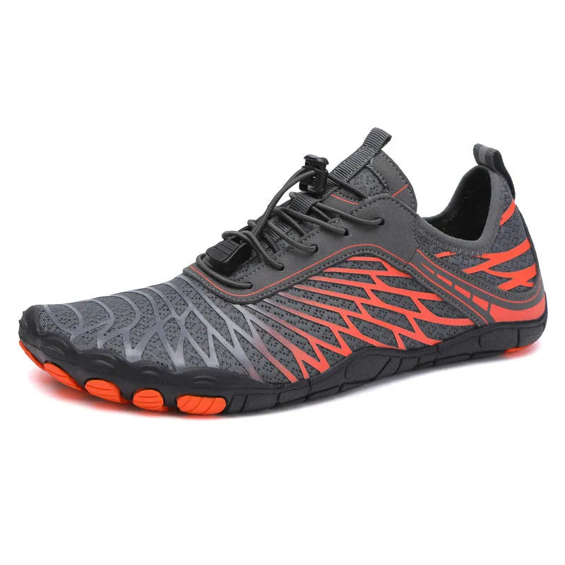 Outdoor sports casual shoes with lace-up front, non-slip rubber sole, available in multiple colours