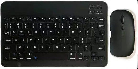 10-inch Bluetooth keyboard and wireless mouse set in multiple solid colours including pink, green, and yellow