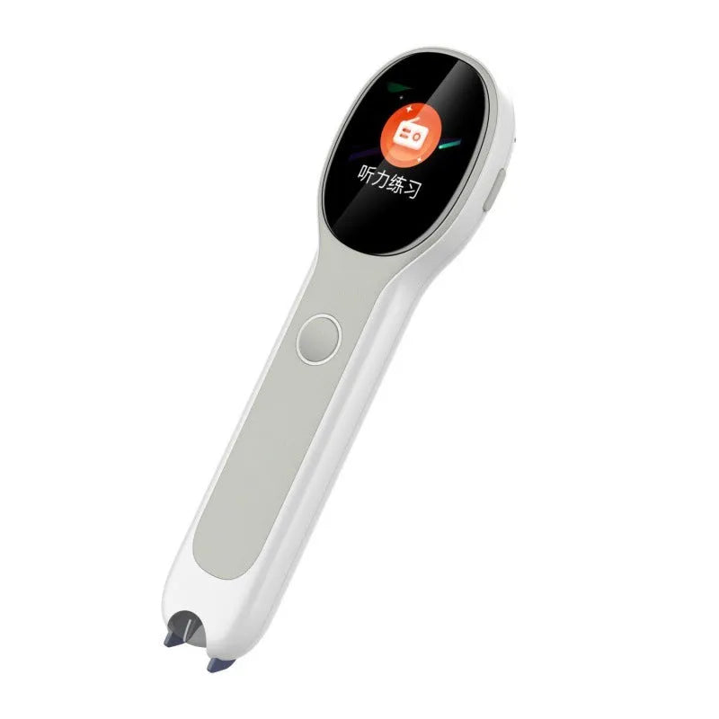 White universal reading pen with translation functions for Chinese-English language learning