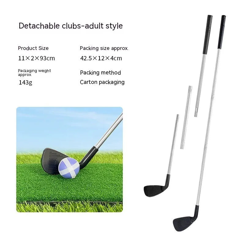 Metal golf club for children and adults used as outdoor parent-child sports toy