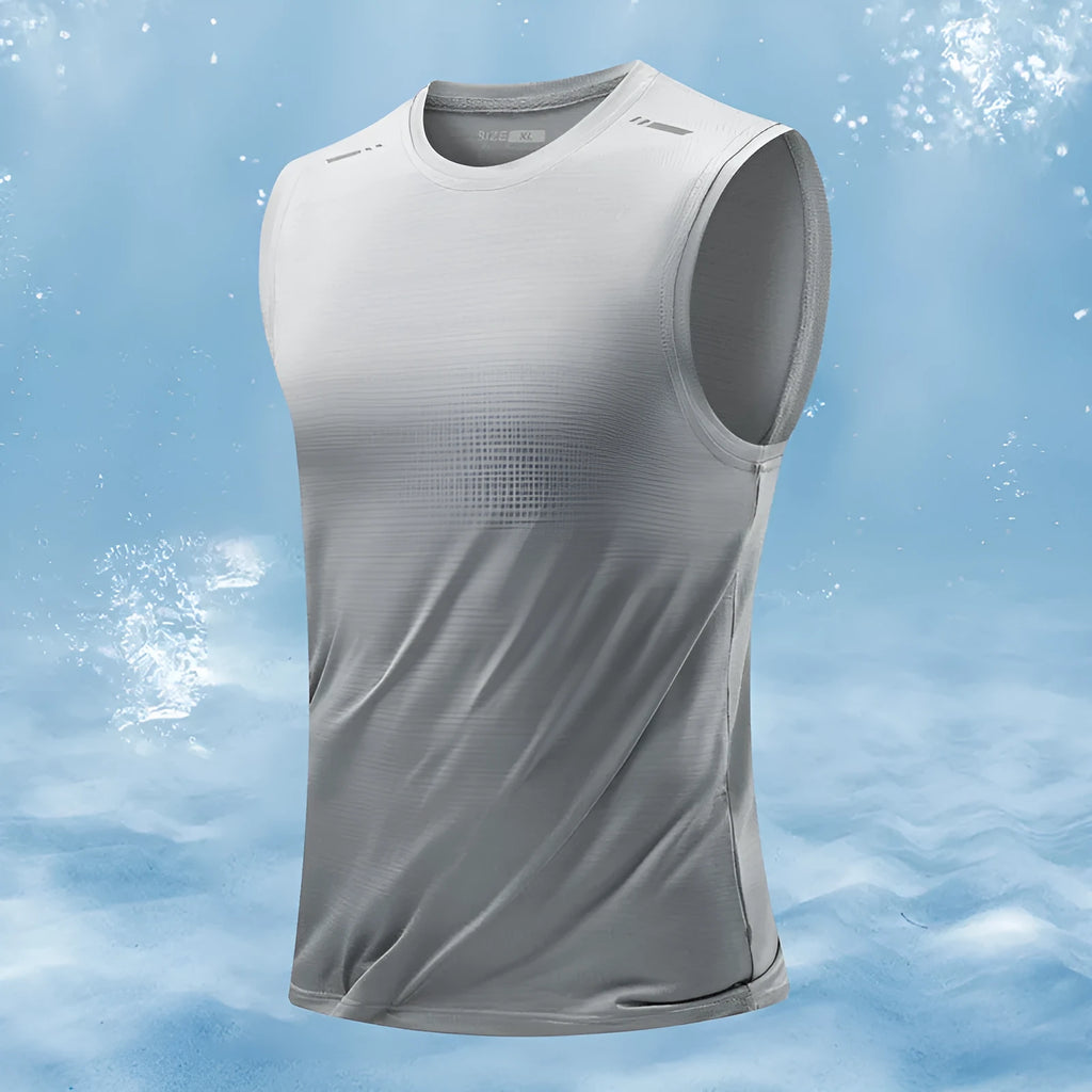 Men's loose-fit bamboo fibre waistcoat in multiple colours with straight hem design