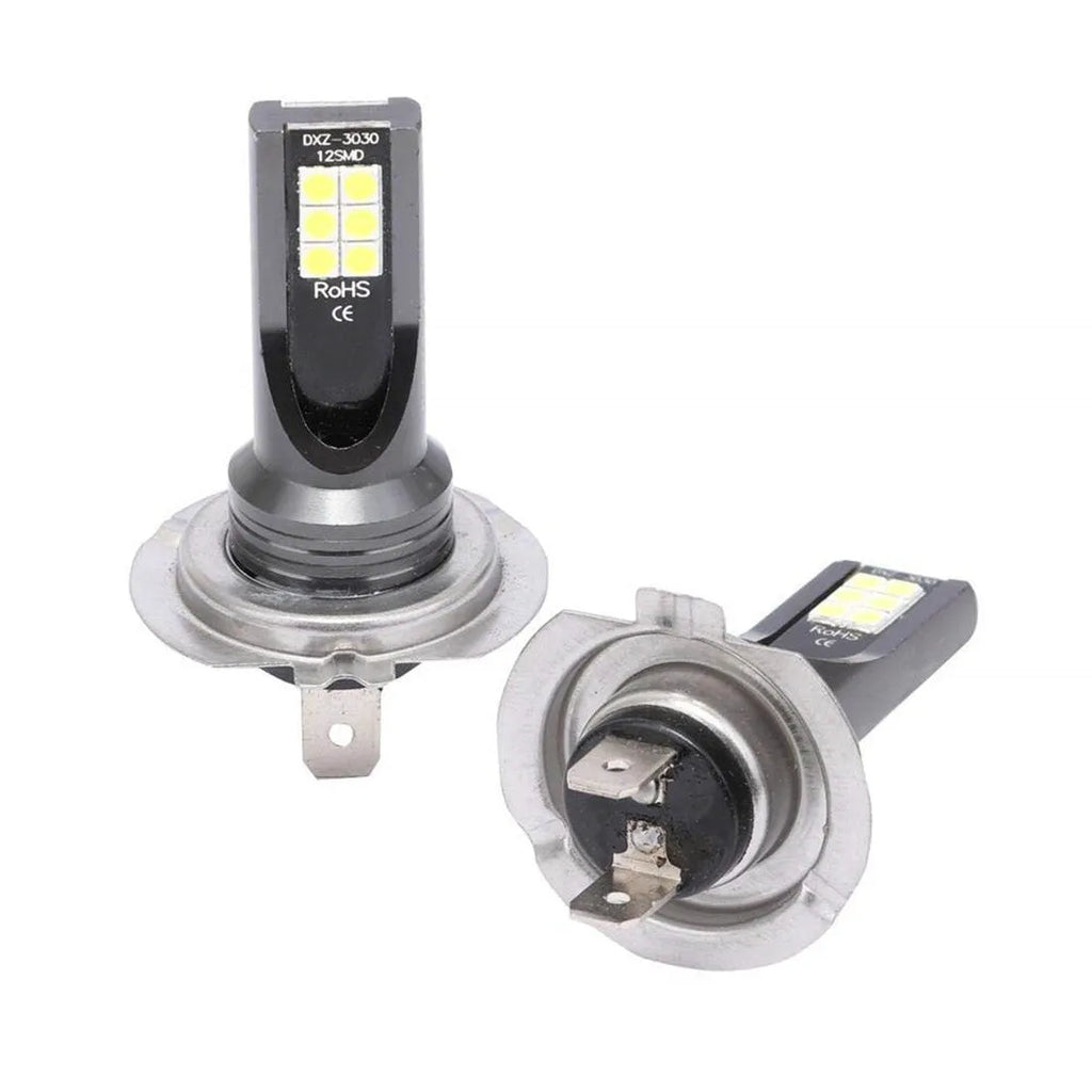 H7 110W LED car fog light with aluminium housing and 12 SMD 3030 chips