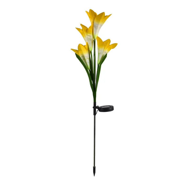 Solar lily festive lantern outdoor decorative light in flower shape