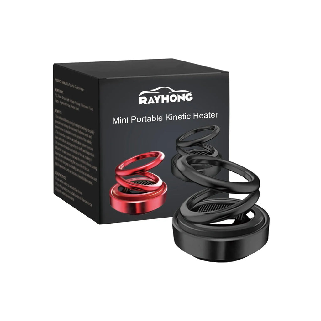 Portable miniature vibration radiator in black or red colour for car heat dissipation and room fragrance diffusion