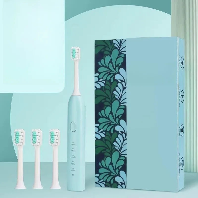 Small yellow duck USB rechargeable electric toothbrush with soft bristles in yellow colour