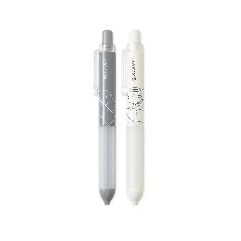 0.5mm automatic mechanical pencil with cloud grip design in white or black colour