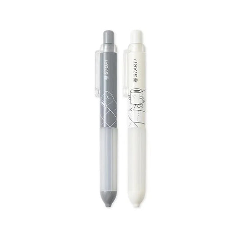 0.5mm automatic mechanical pencil with cloud grip design in white or black colour