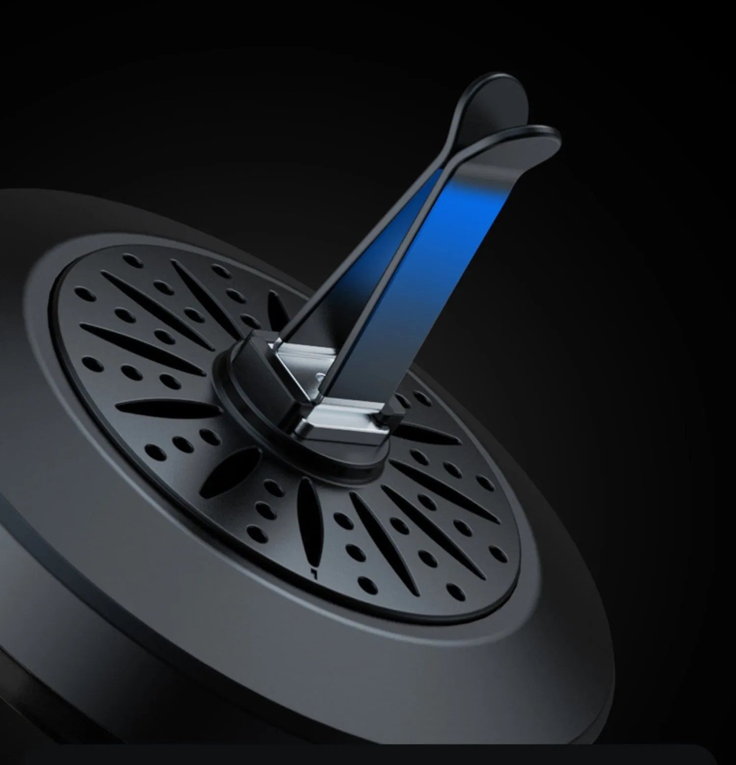 Car air vent mounted RGB rhythm atmosphere light with aromatherapy function in vehicle interior