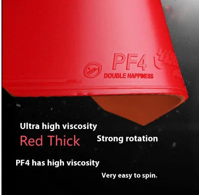 Fast Attack Sticky Classic-50 anti-rubber table tennis racket in red and black colour options.