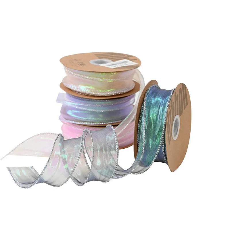 Fishtail yarn decorative ribbon with colourful wave design in multiple colour options