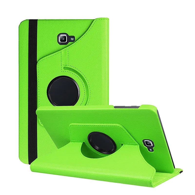iPad 1 rotating leather protective case in clamshell design with litchi grain texture