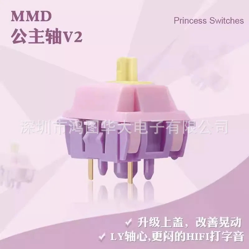 Single MMD Princess linear mechanical keyboard switch body for custom keyboard building