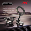 All-metal magnetic car phone mount with foldable bracket in Qian Colour on dashboard