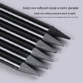 Wooden graphite and carbonized drawing pencils for artists on suction card packaging
