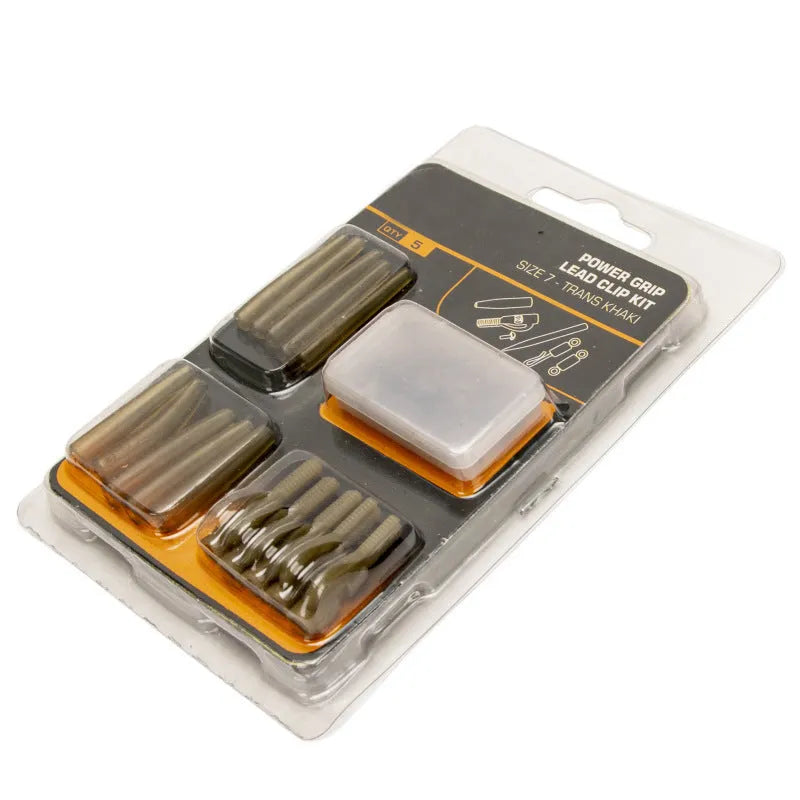 30-piece European carp fishing accessory set with anti-winding pipes and threaded hoses