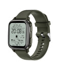 Aluminium alloy smart bracelet watch on wrist, displaying heart rate and fitness data.