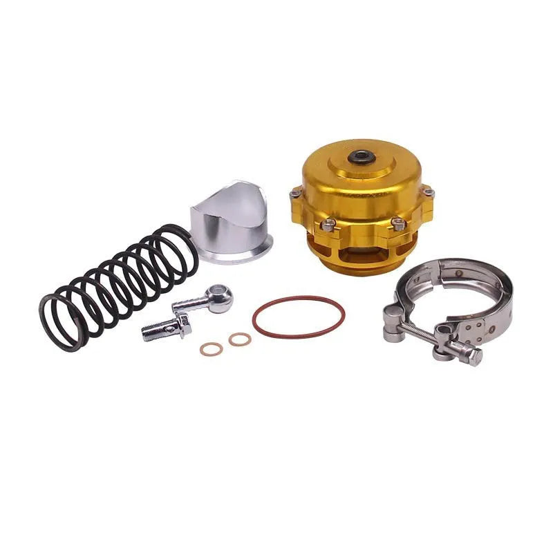 50mm aluminium alloy turbo blowdown valve showing six colour options
