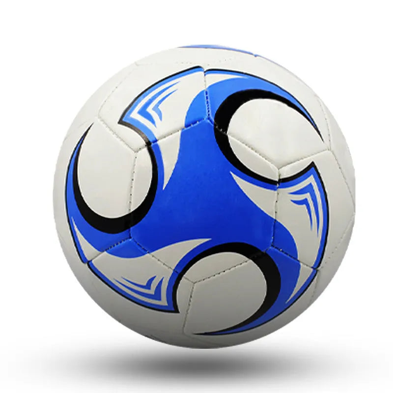 PVC football with machine-seam construction in No. 3 No. 4 No. 5 sizes for training and competition
