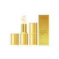 Golden case containing a 3.5g nourishing lipstick with hyaluronic acid and vitamin E.