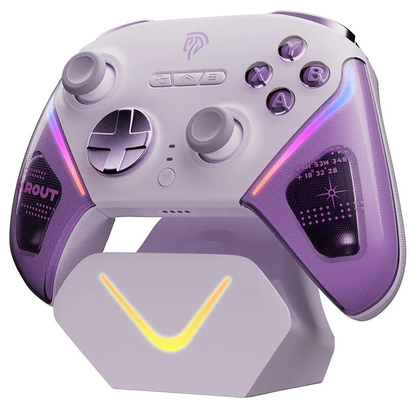 Rocker Smart Startstop Charging Base gaming controller in black, green, or purple colour options