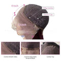 Ruili style gradient human hair lace front wig on a display stand.