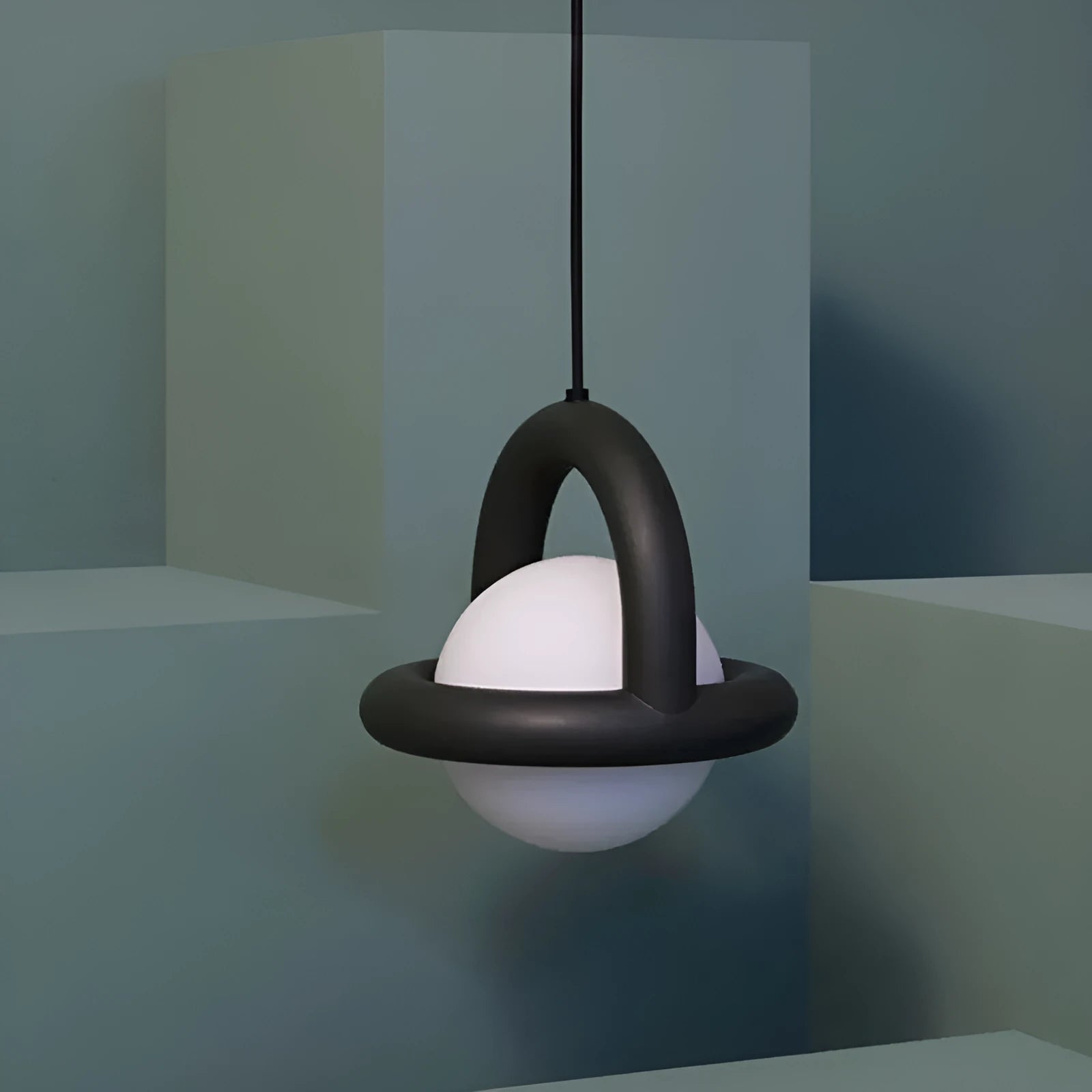 Danish designer pendant lamp in choice of colours with adjustable lighting for bedroom or living room
