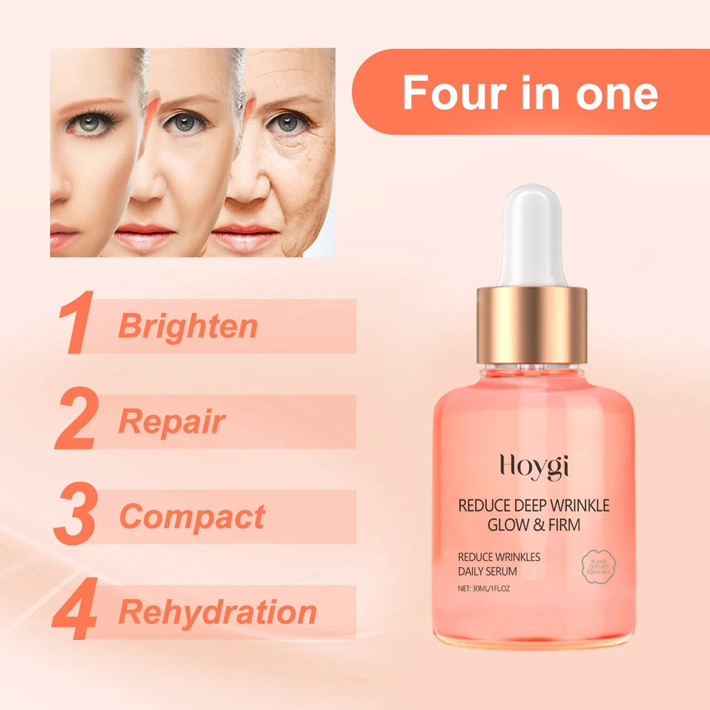 30ml rose essential oil serum bottle for facial moisturising and fine line smoothing skincare