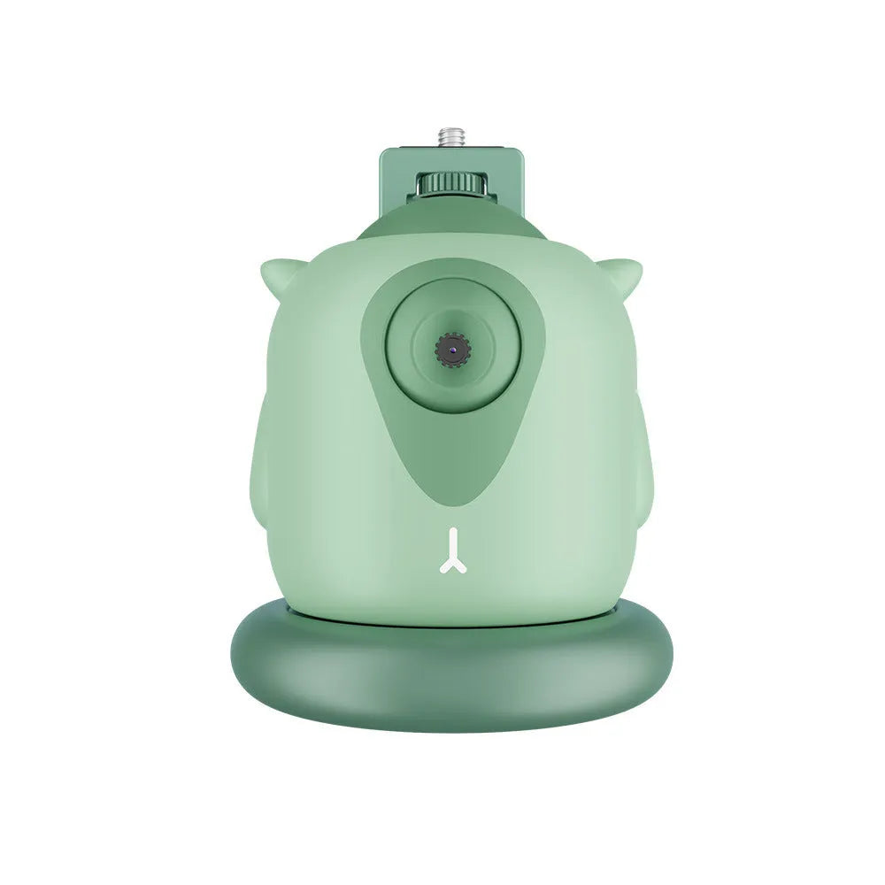 Dark green intelligent AI face recognition gimbal with 360-degree rotation for camera tracking
