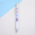 Set of six cute bear and rabbit character design retractable pen knives with ballpoint pens.