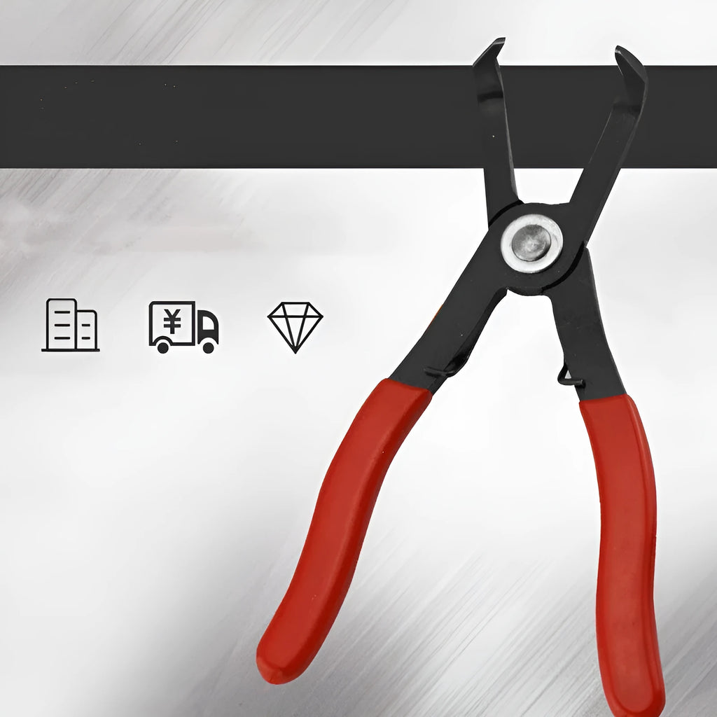 Interior round nail removal pliers with red PVC handles and 0-26mm opening adjustment