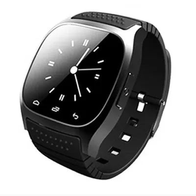 Compatible smart Bluetooth sports watch in black white and blue with waterproof design for iOS and Android