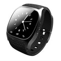 Compatible smart Bluetooth sports watch in black white and blue with waterproof design for iOS and Android