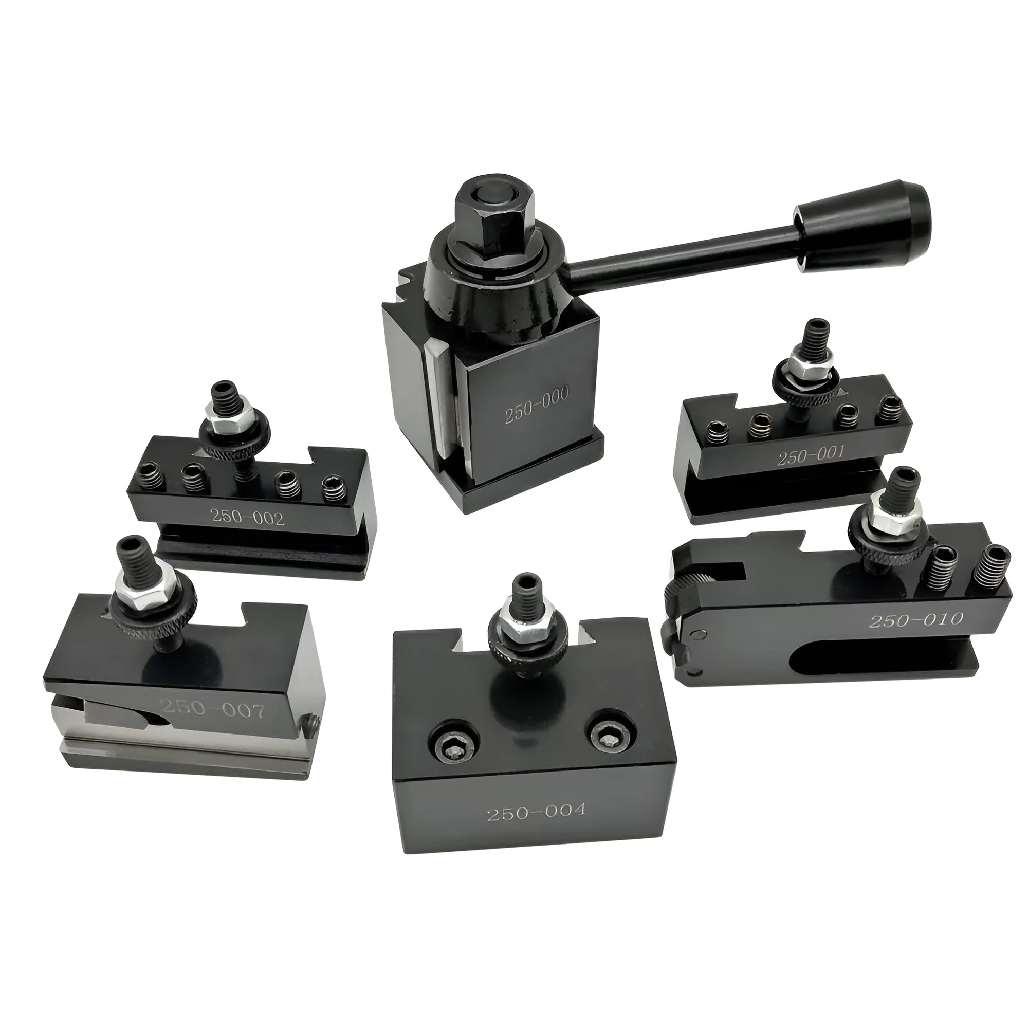 Machifit 250-000 wedge steel quick change tool post and holder for mini lathe.