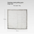 Stainless steel barbecue grill set with included grill net in silver colour