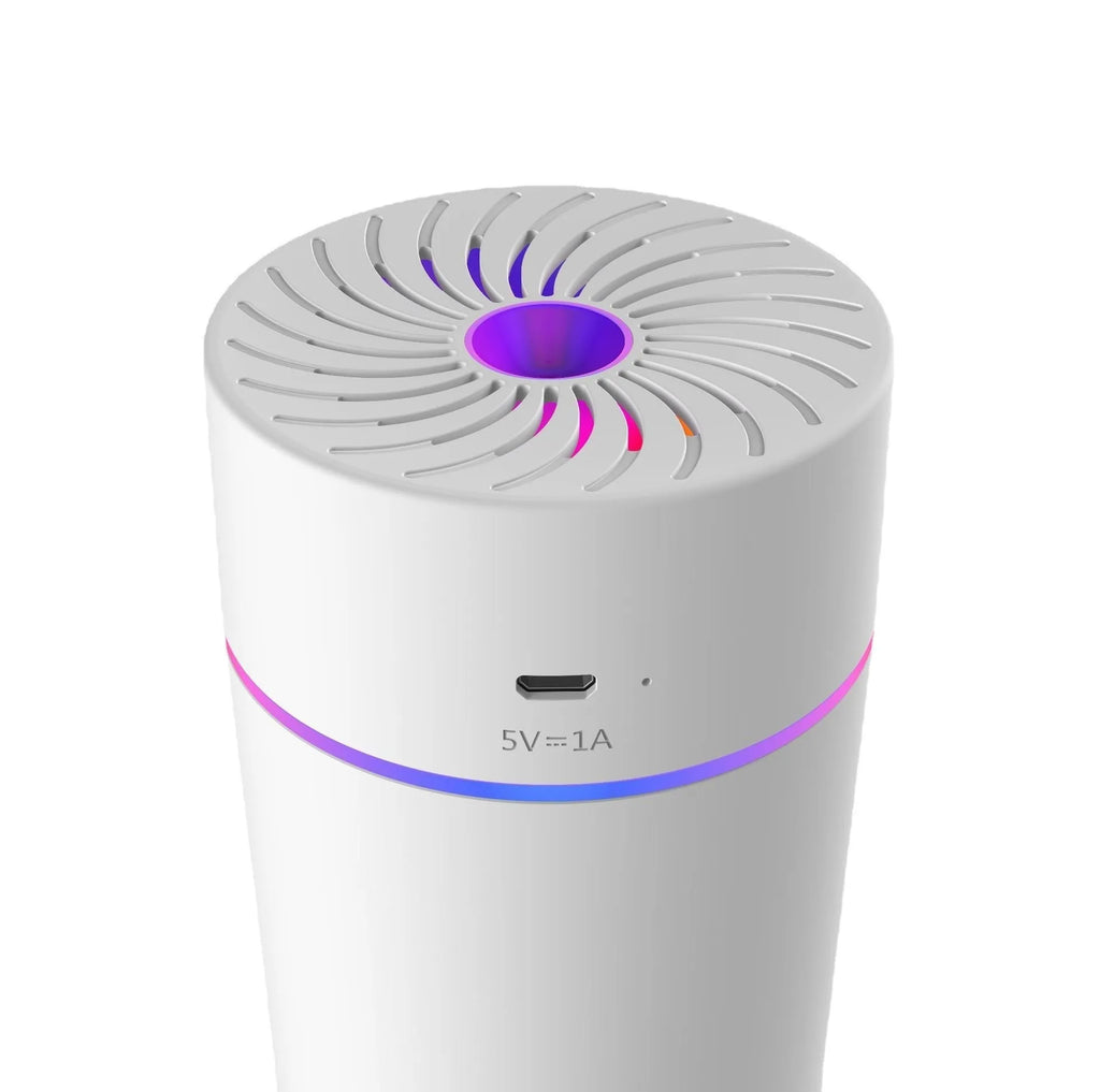 Car USB mini humidifier unit with aromatherapy function for vehicle air quality improvement