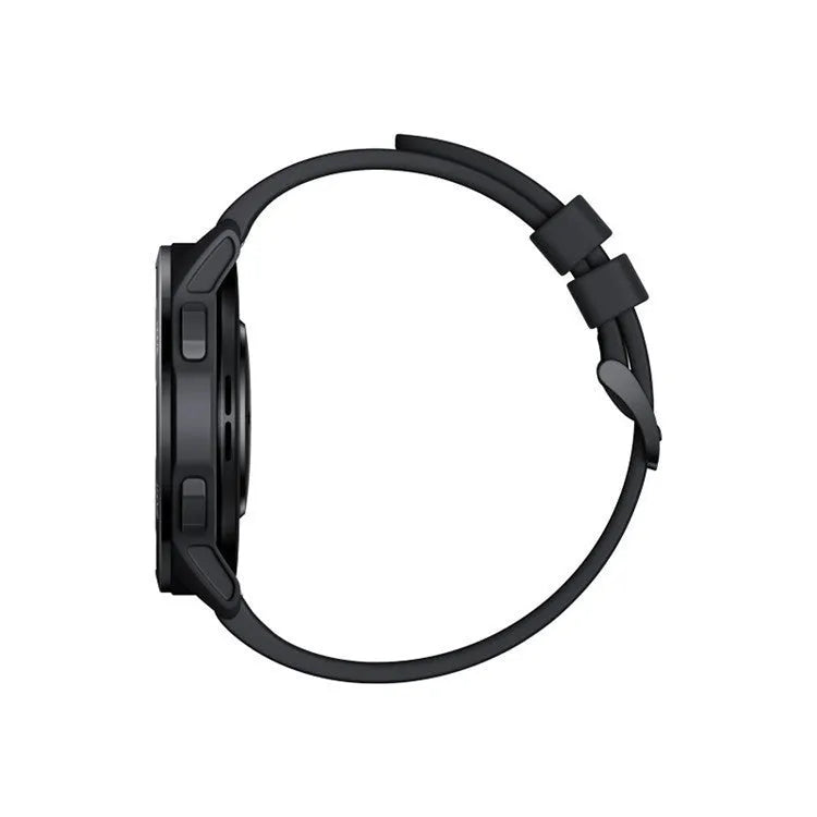 Dual band GPS smart watch with touchscreen in black, white, or blue with silicone strap