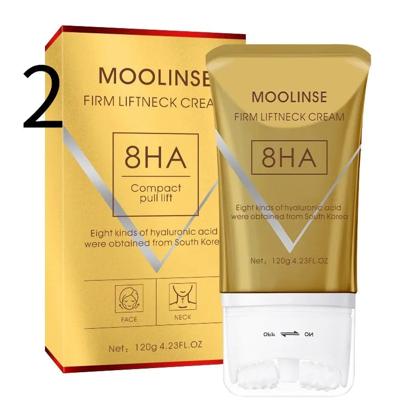 Neck moisturising cream in medium sample size packaging for dry skin types