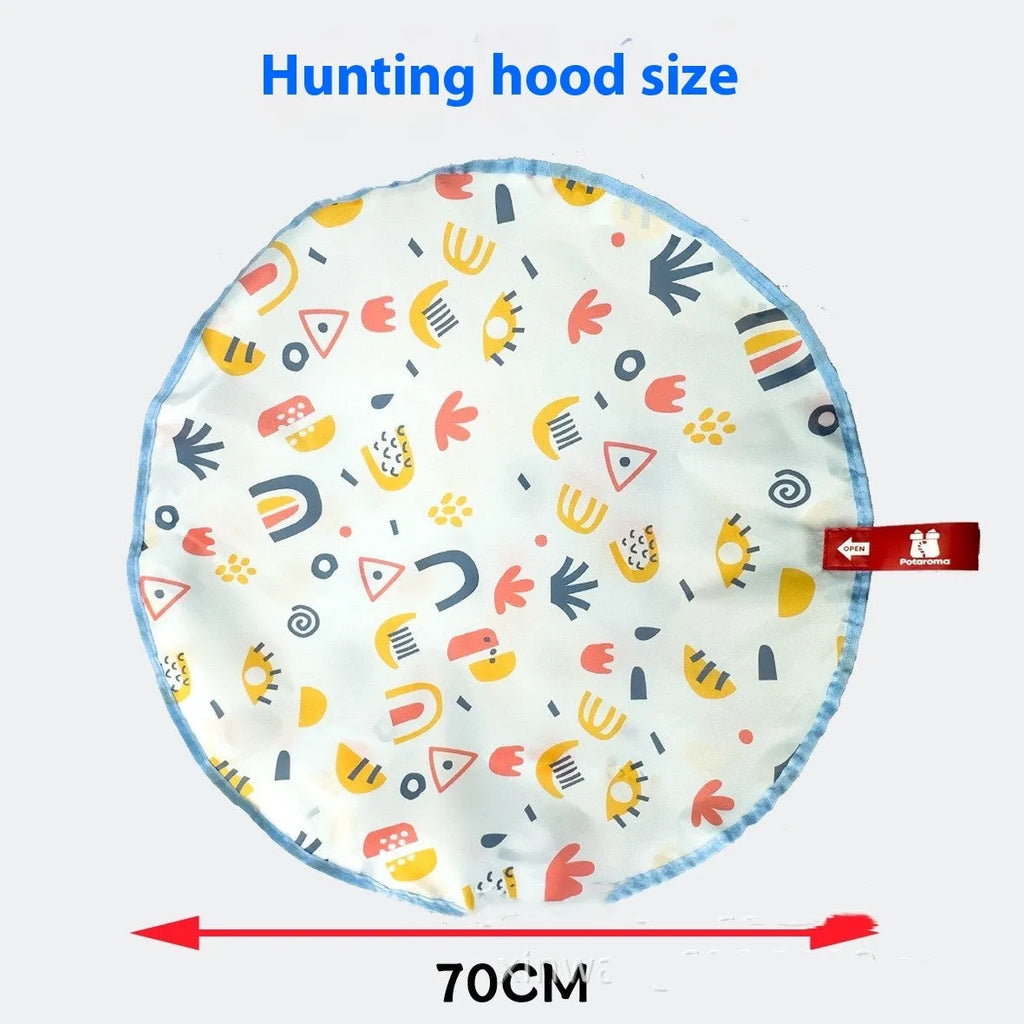 Canvas cat toy set with double-layer round hunting cover, self-fun ball, and storage bag in Amazon hot colour
