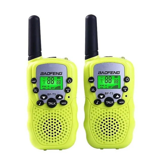 Children's walkie talkie in selected colour with 22-channel display and handheld design